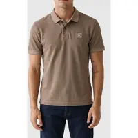 Guess Marciano GUESS Washed Ss Polo Walnut Shell Talla: S | Polos Outlet | Hombre | Marrón