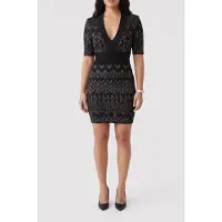 Guess Marciano GUESS Billie Monog V Neck Geometric Monogram N Talla: 42 | Mini Vestidos Outlet | Mujer