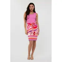 Esqualo Singlet Rib Satin Finish Pink Talla: S | Faldas Midi Outlet | Mujer | Rosa