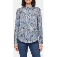 Guess Marciano GUESS New Melissa Shirt Floral Paisley Blue Talla: 46 | Manga Larga Outlet | Mujer | Azul