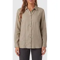 Guess Marciano GUESS Ls Gen Linen Shirt Sage Leaf Talla: M | Manga Larga Outlet | Mujer | Blanco