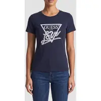 Guess Marciano GUESS Ss Cn Pearls Love Tr Suiting Blue Talla: M | Camisetas de Seda Outlet | Mujer | Azul