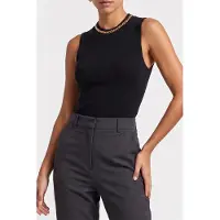 Guess Marciano GUESS Abel Cn Sl Top Chain Jet Black A996 Talla: L | Camisetas de Tirantes Outlet | Mujer | Negro