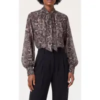 Guess Marciano GUESS Ls Audrine Bow Blous Phyton Natural Skin Talla: XS | Manga Larga Outlet | Mujer