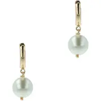 Otazu Pearl Hoops Cream Talla: OS | Pendientes Outlet | Mujer | Blanco