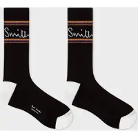Paul Smith Men Sock Logo Black Talla: OS | Ropa Interior Outlet | Hombre | Negro