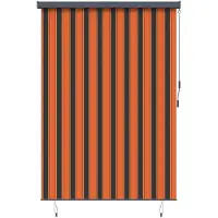 vidaXL Rollo naranja y marrón, 180 x 250 cm, tela y aluminio