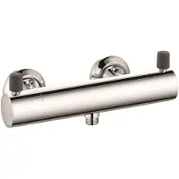 Kludi Grifo termostático con alcachofa de ducha, modelo Provita, acabado cromado, 1 unidad.