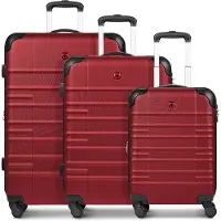 Wenger Amplar Evo 4 ruedas Juego de maletas 3 piezas Con asa expansible rojo