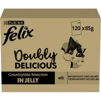 Purina Felix Fantastic Duo Mix Campo 120x85g Comida Húmeda Para Gatos