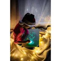Decords Panel luminoso LED con letras, modelo 040-004 – Tamaño: 11,7 × 16,5 (incluye caja de regalo)