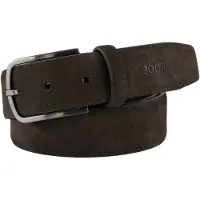 JOOP! Cinturón marrón oscuro / plata