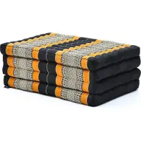 Markenlos Almohadilla de masaje plegable de 200x70 cm, fabricada con kapok, ecológica y cómoda
