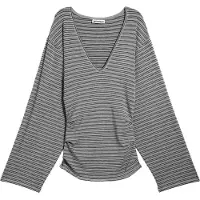 Weekday Camiseta 'Susie' gris moteado / negro