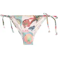 Next Braga de bikini crema / zafiro / rojo vivo