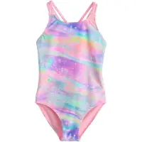 Next Traje de baño aqua / verde hierba / lila / rosa