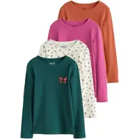 Next Camiseta esmeralda / naranja / rosa / blanco