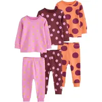 Next Pijama chocolate / lima / naranja / rosa