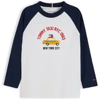 Tommy Hilfiger Camiseta marino / amarillo / rojo fuego / blanco