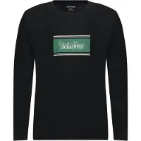 Jack & Jones Camiseta 'JJBUSTER' pino / negro / blanco