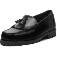 Timberland para hombre. TB0A2MSCW021 Mocasines de piel Authentic negro (41.5 W), Plano, Ninguno, Casual, Clásico, outlet 2026.
