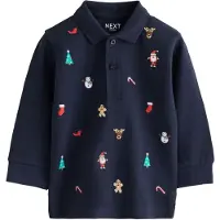 Next Camiseta navy / marrón / rojo / blanco