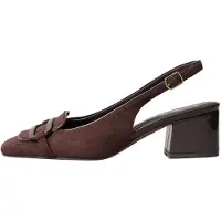 Lipsy Zapatos destalonado marrón oscuro