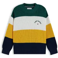 Tommy Hilfiger Jersey marino / mostaza / esmeralda / blanco