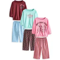 Next Pijama aqua / azul claro / marrón rojizo / rosa claro