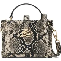 Karl Lagerfeld Bolso de mano 'K/Autograph' marrón / capuchino / negro
