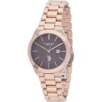 U.S. POLO ASSN. Reloj analógico 'Chukker' oro rosa