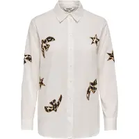 ONLY Blusa 'LUNIO' bronce / negro / blanco