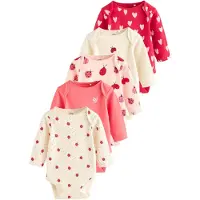 Next Pijama entero/body ecru / rosa / frambuesa / rojo