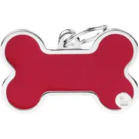 My Family Etiqueta Para Mascotas Xl De Hueso Hecha A Mano