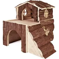 OEM Casa de madera marrón, dimensiones 31x28x29 cm, para decoración del hogar
