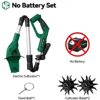 StarTech.com Cultivador eléctrico para jardín - 21V - 150 mm de cuchilla - 15 cm de profundidad de trabajo - 20 cm de ancho de trabajo - plegable - sin batería