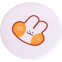 Gistuch Espejo de bolsillo pequeño, con un diseño de dibujos animados encantador, elaborado con exquisita artesanía, delicado, compacto y portátil, ideal para el maquillaje