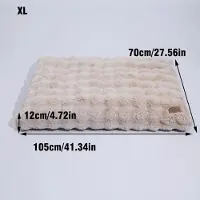 StarTech.com Cama para perros ultra suave - Cesta de peluche para perros - Base de espuma gruesa - Cojín de descanso relajante - Funda desmontable - Apta para lavadora - Talla XL, color caqui