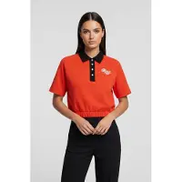Karl Lagerfeld Short Sleeve Polo Sweat Poinciana Talla: XS | Polos Outlet | Mujer