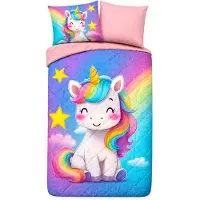 Muller Textil Edredón para niños "Sissy" de Pure - Multicolor - (140x200 cm) - 100% poliéster