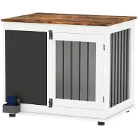 StarTech.com Jaula para perros de interior - Jaula para perros con 2 puertas - Para perros de tamaño mediano, hasta 20 kg - 80 x 60 x 70 cm - Estructura de hierro resistente - Color verde militar