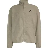 Adidas adidasChaqueta City Tech 3 Stripes felpa de pelo alto con cierre de cremallera L Silver Pebble Hombre