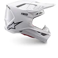 Alpinestars Casco Supertech M10 Solid ECE 22.06 White Glossy