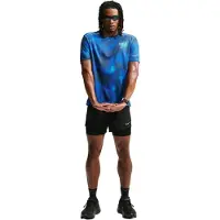 Nike - Dri-Fit UV Miler AOP S/S - Camiseta de running size XL, azul