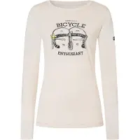 Super.natural - Women's Bike Enthusiast L/S - Camiseta de manga larga de merino size XS, blanco