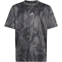 Adidas adidasCAMISETA SPORT ICONS ALL-OVER GRAPHIC 128 Grey Five / Black / Grey Three Niño