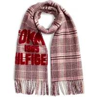 Tommy Hilfiger Chal crema / rosa / rojo / burdeos