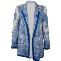 AllSaints Aleida Rafaela Blaze Blue/white Talla: 8 | Blazers Outlet | Mujer | Azul