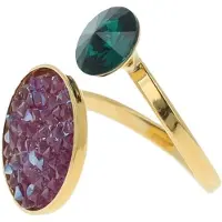 Otazu Classic Rocks Ring Light Amethyst Purple, Green Talla: OS | Anillos Outlet | Mujer | Púrpura