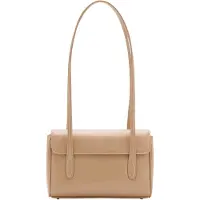 Mango Bolso de hombro 'AMADORA' marrón claro